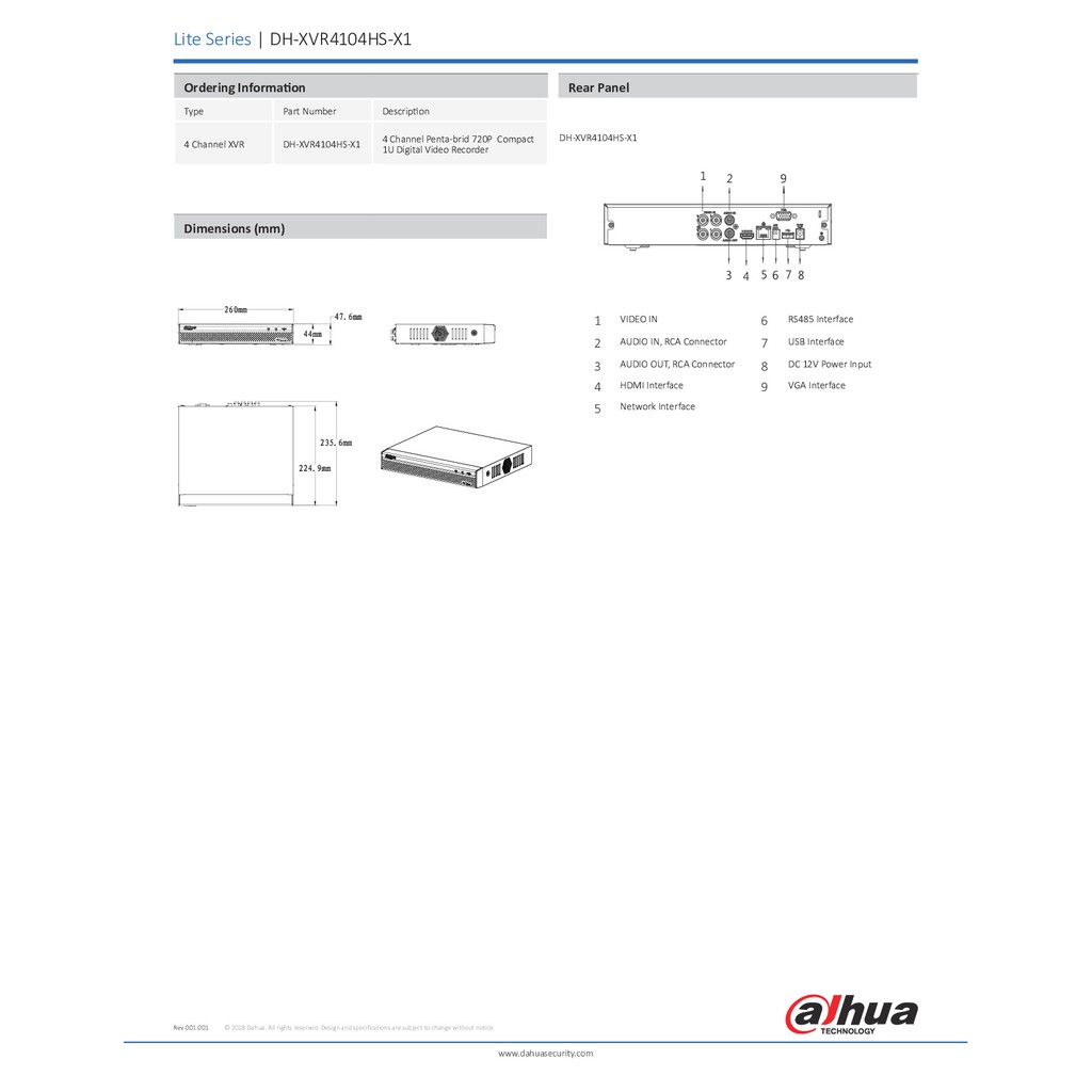 dahua-เครื่องบันทึกกล้องวงจรปิด-4ch-รุ่น-xvr4104hs-x1-xvr4104hs-i-แบบเลือกซื้อ