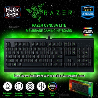 ภาพหน้าปกสินค้าคีบอร์ดเกมมิ่ง Razer Cynosa Lite Membrane Keyboard คีบอร์ดมีไฟ Chroma RGB Backlighting คีย์บอร์ด (TH/EG) ประกัน 2 ปี ที่เกี่ยวข้อง