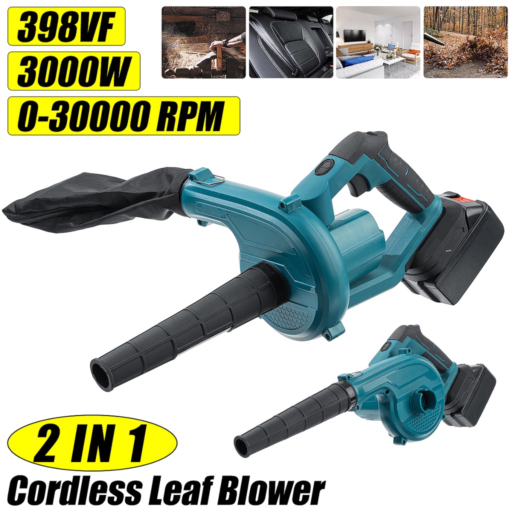 2-in-1-เครื่องเป่าลมไฟฟ้าไร้สาย-3000w-พับได้-สําหรับแบตเตอรี่-makita-18v