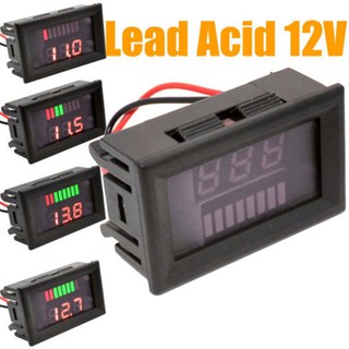 ⚡ส่วนลด⚡เครื่องวัดแรงดันไฟฟ้าดิจิตอล 12v Digital LED Display Motorcycle