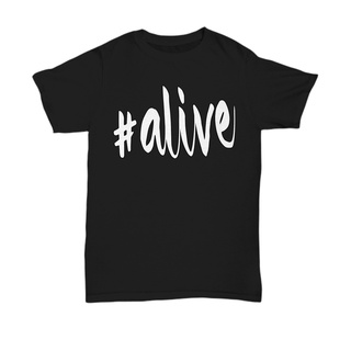 [S-5XL] เสื้อยืด พิมพ์ลายกราฟฟิค Alive คุณภาพสูง แบบกําหนดเอง