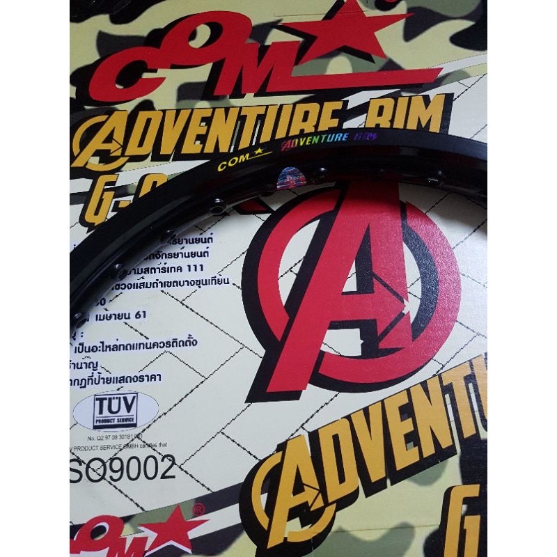 ล้อคอมดาวadventure-rimแท้100-ขนาด1-2และ1-4ขอบ17ราคาขายต่อ1วง