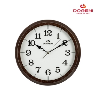 DOGENI นาฬิกาแขวนไม้ Wooden Wall Clock รุ่น WNW005DB