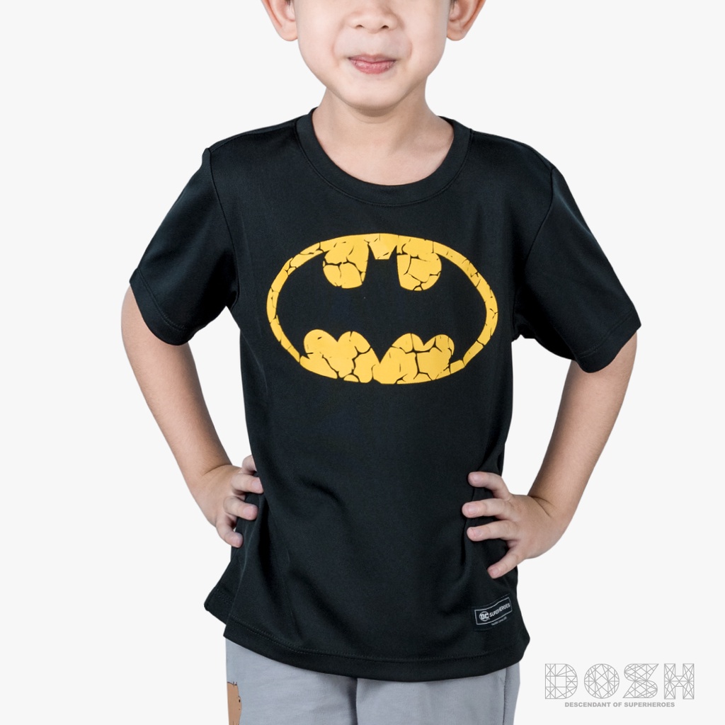 dosh-boys-t-shirts-batman-เสื้อยืดคอกลม-ผ้าโพลีเอสเตอร์-เด็กชาย-fbbt5080-bl