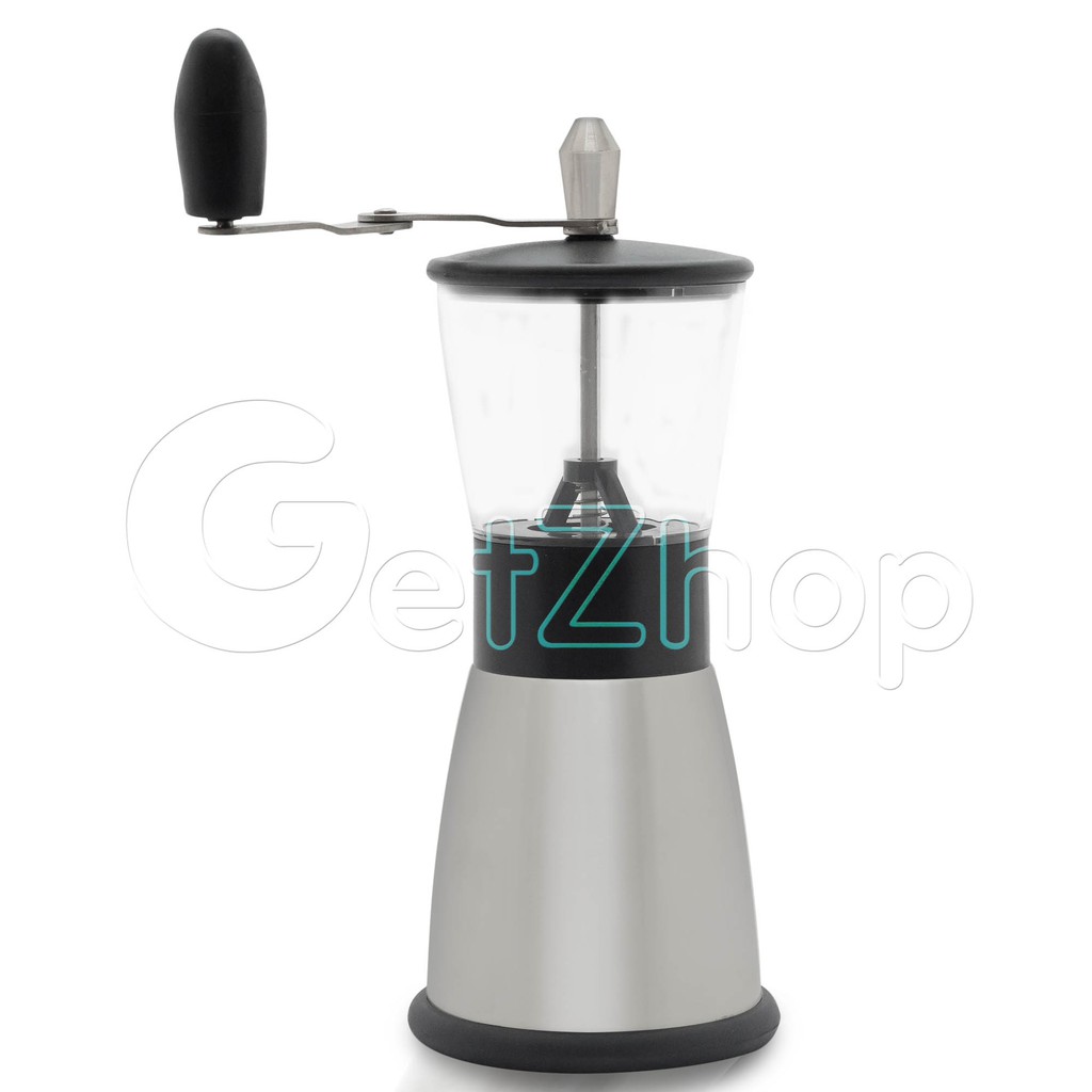 เครื่องบดกาแฟมือหมุน-coffee-grinders-glass-ขวดแก้ว-silver