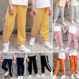 3-12Y Boys Girls Thin Long Pants Anti Mosquito Soft Anti-sun Summer Clothes New