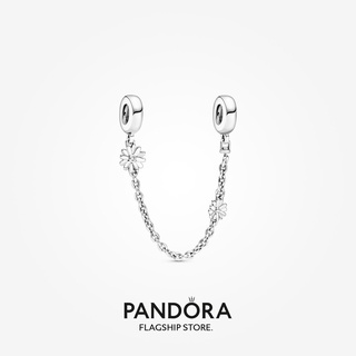 Pandora จี้ดอกเดซี่ โซ่นิรภัย ของขวัญวันเกิด สําหรับสุภาพสตรี p825