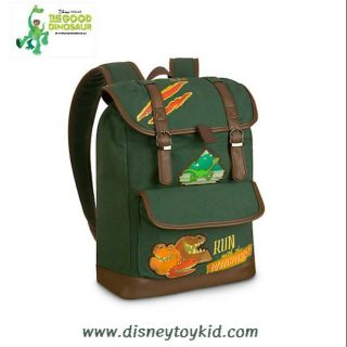 The Good Dinosaur Backpack -- กระเป๋าเป้ ผ้าแคนวาส ลายไดโนเสาร์ สูง 16.5 นิ้ว (ไม่มีปักชื่อนะคะ) นำเข้า Disney USA แท้