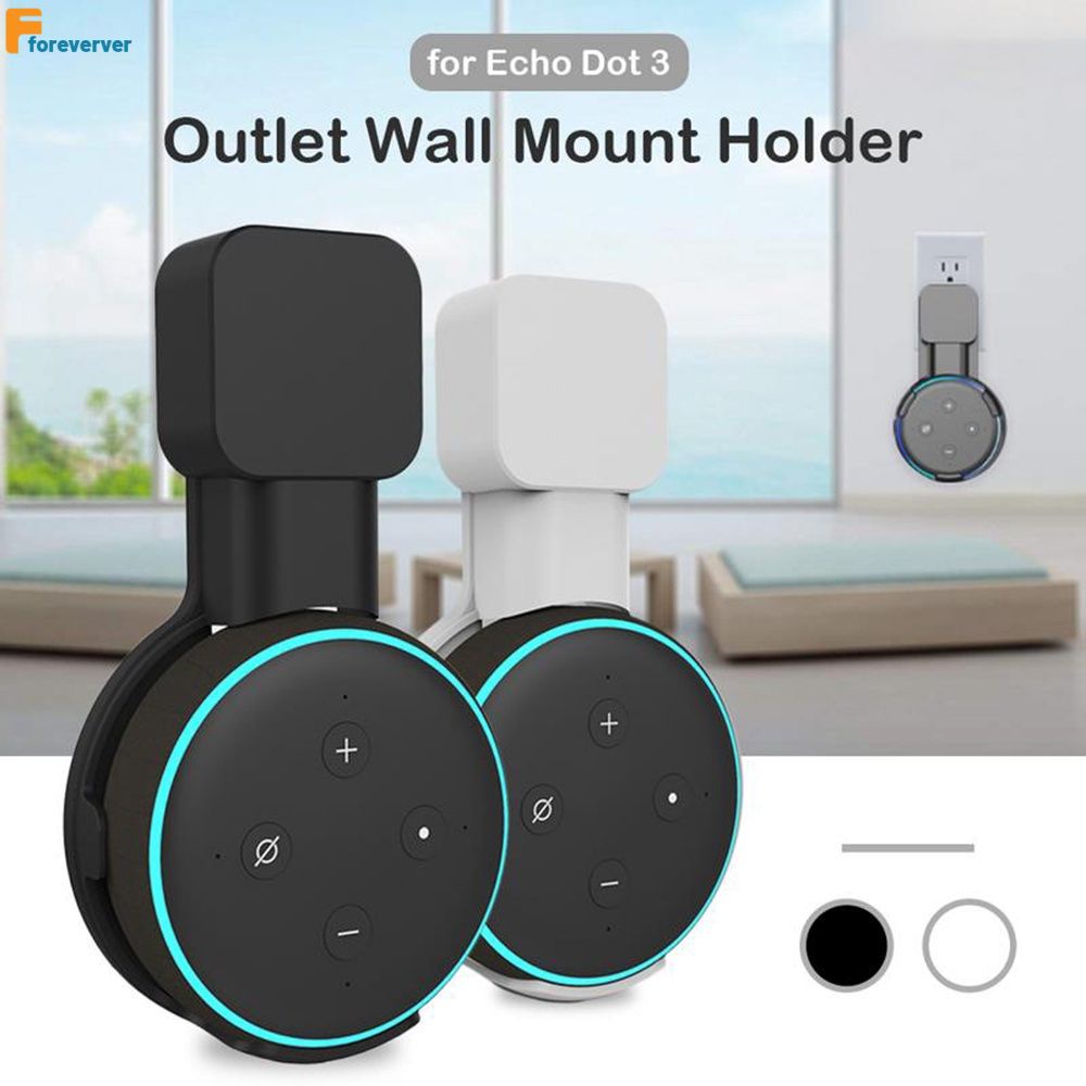 ภาพหน้าปกสินค้าOutlet Wall Mount Stand Hanger For Amazon Alexa Echo Dot 3rd Mini Voice Assistants Socket Holder