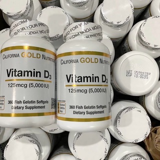 ภาพขนาดย่อของภาพหน้าปกสินค้าCalifornia Gold Nutrition Vitamin D3 125 mcg(5,000IU) 90, 360 fish gelatin softgels จากร้าน beauty.s.time บน Shopee ภาพที่ 6