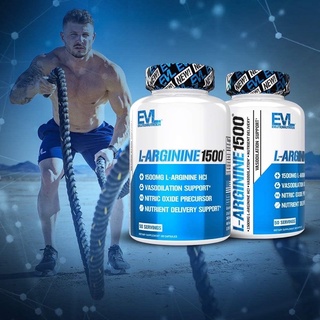 [แท้100%] แอล อาร์จีนีน ปั้มกล้าม EVL SUPERIOR EXTRA STRENGTH NITRIC OXIDE BOOSTER L-Arginine 1500, 150 แคปซูล