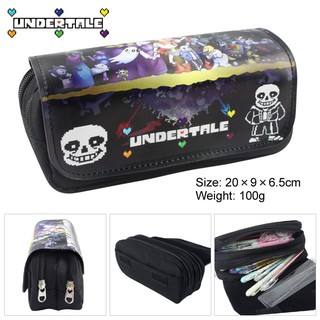 ภาพหน้าปกสินค้ากระเป๋าดินสอ ผ้าแคนวาส ลายการ์ตูน  Undertale Sans Skull 3D ที่เกี่ยวข้อง