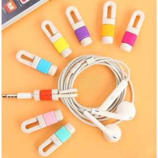 ซิลิโคน Usb ตัวป้องกันสายหูฟัง / เคสป้องกันสายเคเบิลข้อมูล ที่มีสีสัน / ฝาครอบป้องกันสายโทรศัพท์ สากล