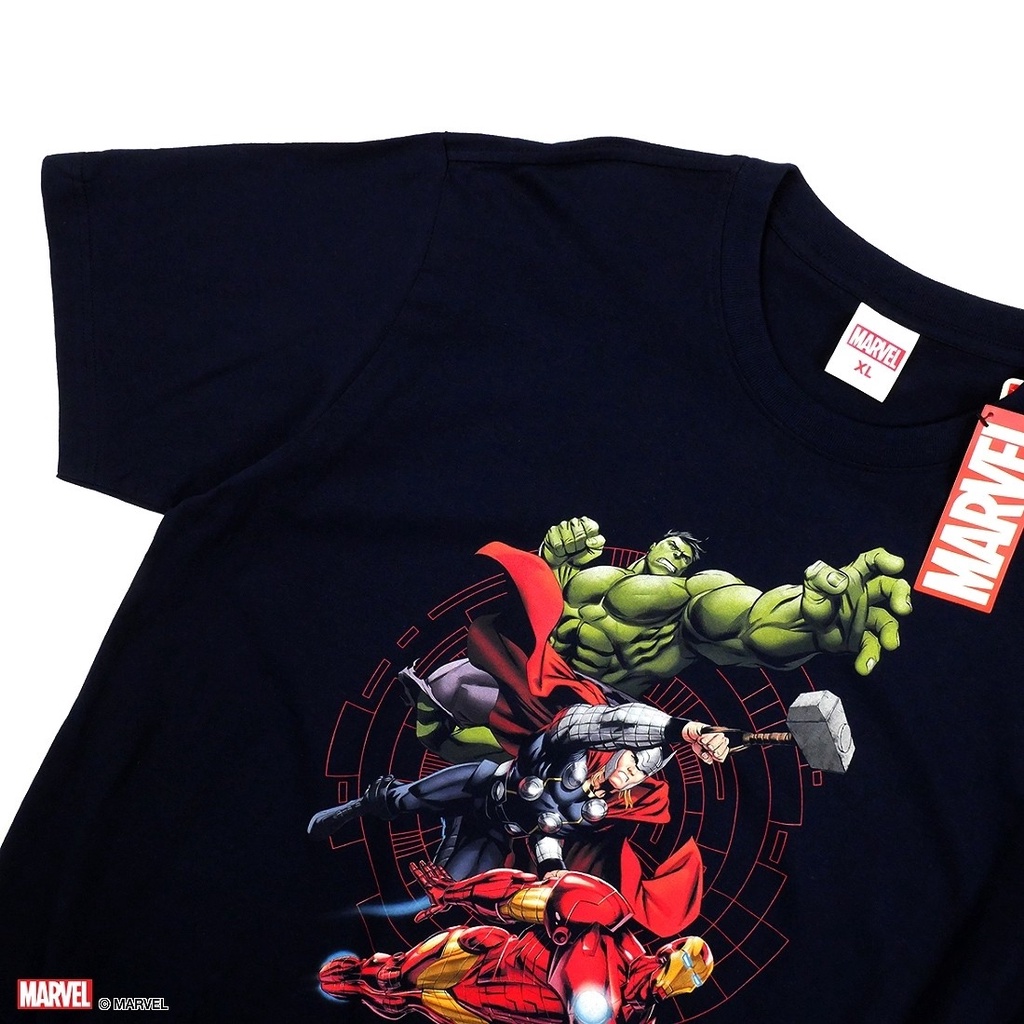 เสื้อยืดผ้าฝ้ายพิมพ์ลายขายดี-เสื้อยืดการ์ตูน-ลิขสิทธ์แท้-marvel-comics-t-shirts-mvx-172