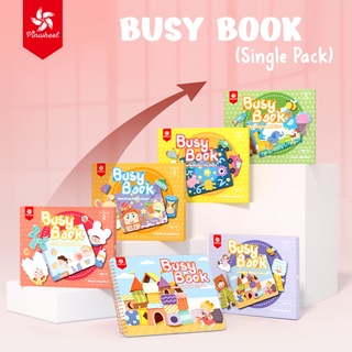 Pinwheel Busy Book (Single Pack) 1ชุด มี 1เล่ม🔺มี 7 Level🔺Quiet Book หนังสือกิจกรรมเพิ่มทักษะการเรียนรู้สำหรับลูกน้อย
