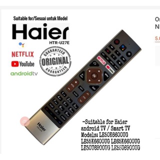 รีโมตคอนโทรลทีวี Led HTR-U27E พร้อม NETFLIX YouTube สําหรับ Haier Smart android