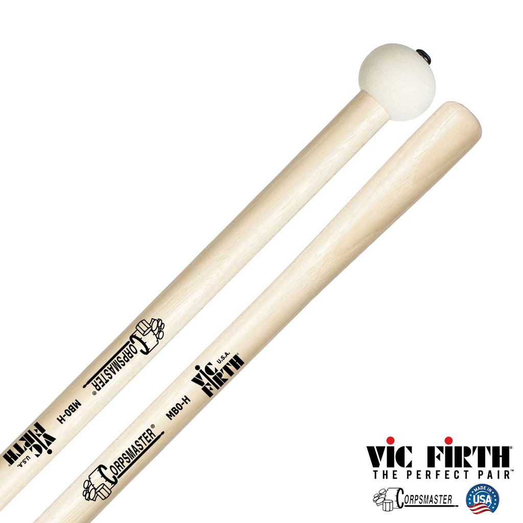 Vic Firth® ไม้กลอง MB0H ไม้กลองใหญ่มาร์ชชิ่ง หัวไม้สักหลาดแข็ง เหมาะ ...