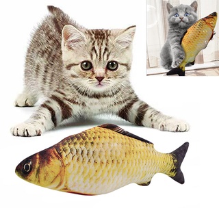 🐾พร้อมส่ง🐾 ของเล่นแมว 20cm ตุ๊กตาปลาแคทนิป ของเล่นแมวและสุนัข ตุ๊กตาปลาแมว
