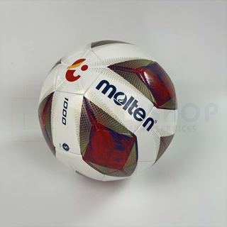 ภาพขนาดย่อของภาพหน้าปกสินค้าลูกฟุตบอล เบอร์5 ลูกบอล Molten F5A1000-TL1 เบอร์5 ฟุตบอลหนังเย็บ 100% ลาย ไทยลีค จากร้าน thaibasshop บน Shopee ภาพที่ 1