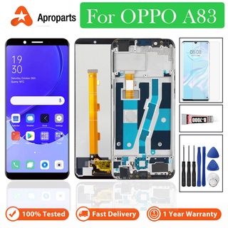 อะไหล่หน้าจอสัมผัส LCD พร้อมกรอบ แบบเปลี่ยน สําหรับ OPPO A83 CPH1729 CPH1827