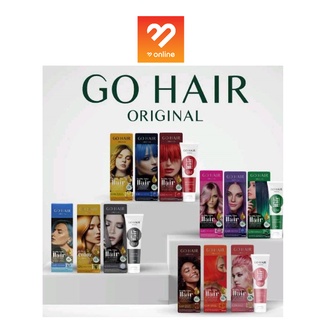 Go hair color Treatment Wax โกแฮร์ คัลเลอร์ แว๊กซ์ ทรีทเม้นเปลี่ยนสีผม สีพาสเทล ผมเทา