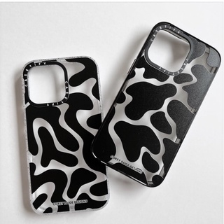 Black Cow Print by Corey Paige Designs 13 Pro Max Impact Case สี: Black [Pre-order]