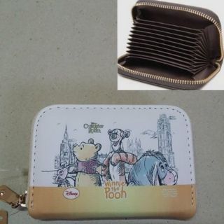 สมุดเก็บ นามบัตร บัตรสำคัญ ปกหนัง ลาย​Pooh ขนาดสมุด 7x10.5 ซม.