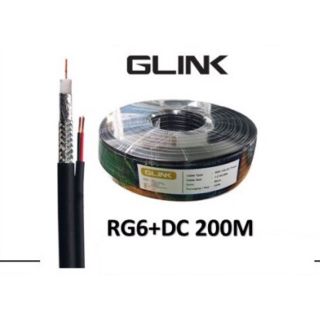 ภาพขนาดย่อของภาพหน้าปกสินค้าสายกล้องวงจรปิดRG6+ไฟเลี้ยงยาว200เมตร GLink จากร้าน ats.technology บน Shopee