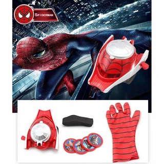พร้อมส่งจากไทยของเล่นของเด็กถุงมือคอสเพลย์ Spiderman Launcher ถุงมือใหม่ Superhero ของเล่นเด็ก ของขวัญวันฮาโลวีน