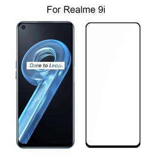 ฟิล์มกระจกนิรภัยเต็มจอ Realme 9i ฟิล์มเต็มจอ ใส่เคสได้ ขอบดำ ฟิล์มกระจกกันรอย หน้าจอ ฟิล์มกันกระแทก ส่งจากไทย