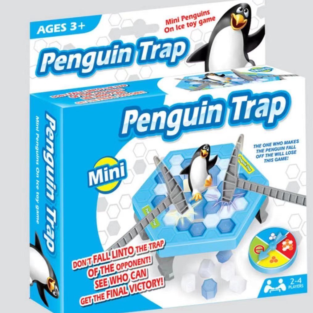 ภาพหน้าปกสินค้าvoryshop เกมส์เพนกวินทุบน้ำแข็ง Penguin Trap เกมส์ทุบน้ำแข็ง ค้อนนกเพนกวิน เพนกวินของเล่นตุ๊กตาเพนกวินสำหรับครอบครัว