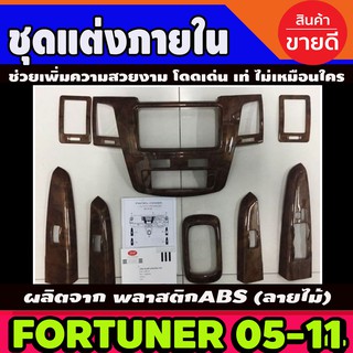 ชุดแต่งภายใน ลายไม้ โตโยต้า ฟอร์จูเนอร์ เก่า ปี 2005-2007 โฉมแรก ลายไม้ TOYOTA FORTUNER (เกียร์ธรรมดา)