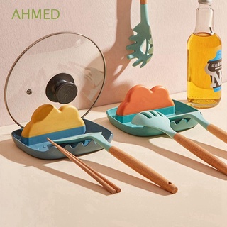 AHMED Multi-function Pot Lid Rack Environmental Protection Spoon Rests Spoon Rack PP Material Spoon Holder Spatula Organizer Cooking Tools Pot Cover Oil-proof Kitchen  Gadgets/Multicolor