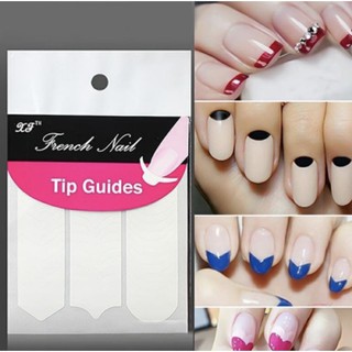 สติ๊กเกอร์เฟรนช์ปลายเล็บ คั่นลายเล็บ สติ๊กเกอร์เฟร้นช์เล็บ Nail sticker สติกเกอร์เฟร้นท์💕