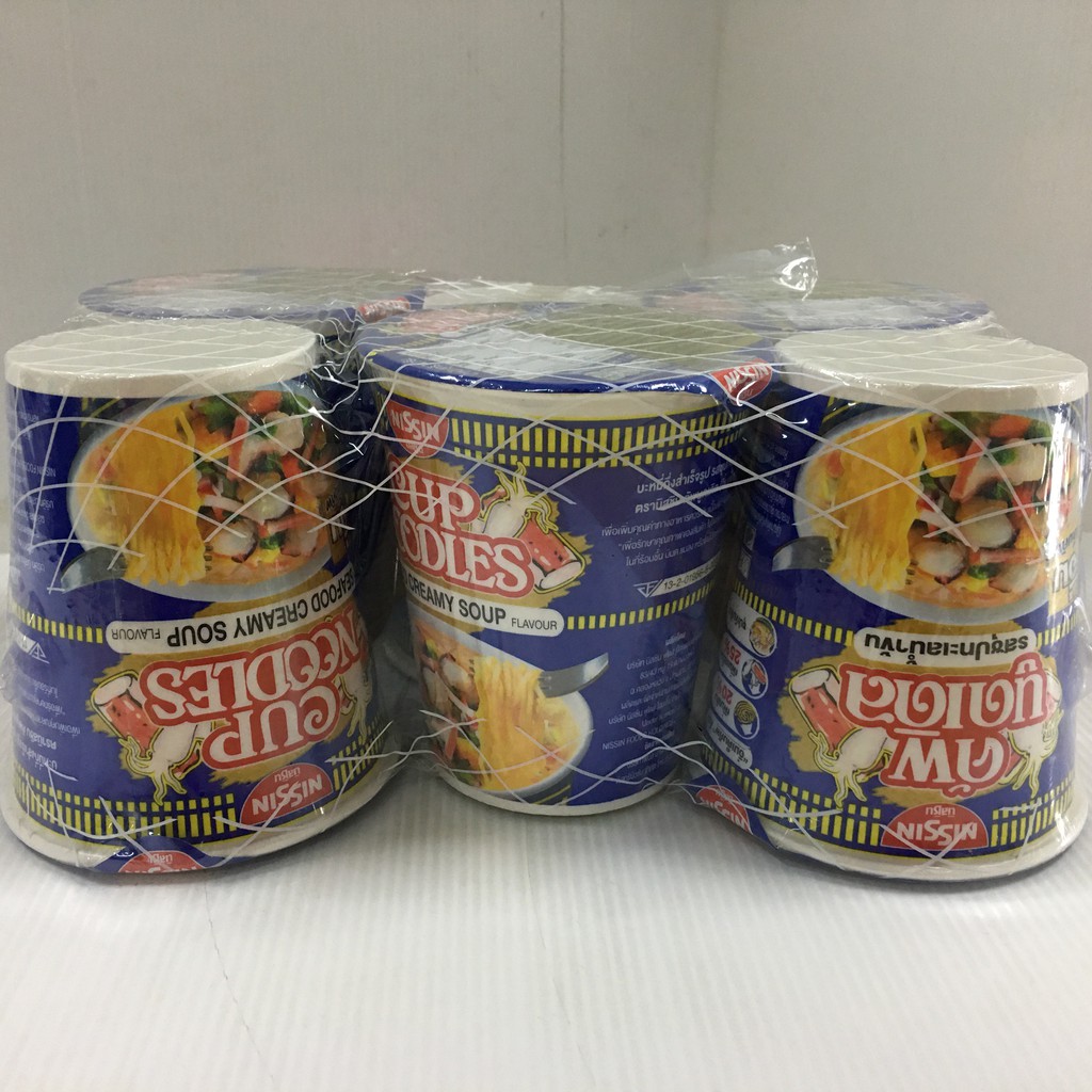 ภาพหน้าปกสินค้า(แพ็ค 6) Nissin Cup Instant Noodles นิสชิน คัพนูดเดิ้ล บะหมี่กึ่งสำเร็จรูปแบบถ้วย 77 กรัม มี 4 รสชาติ จากร้าน chaisaeng_superstore บน Shopee