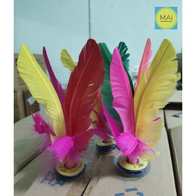 ราคาและรีวิวลูกขนไก่ jianzi ลูกเดาะจีน ตะกร้อจีน Shuttlecock ลูกขนไก่จีน ตะกร้อ อุปกรณ์กีฬา