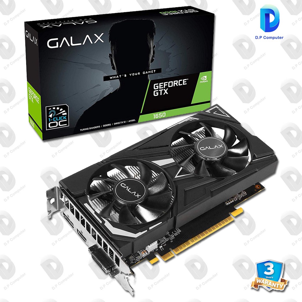 การ์ดจอ-galax-geforce-gtx1650-ex-1-click-oc-4gb-สินค้าใหม่-รับประกัน-3-ปี