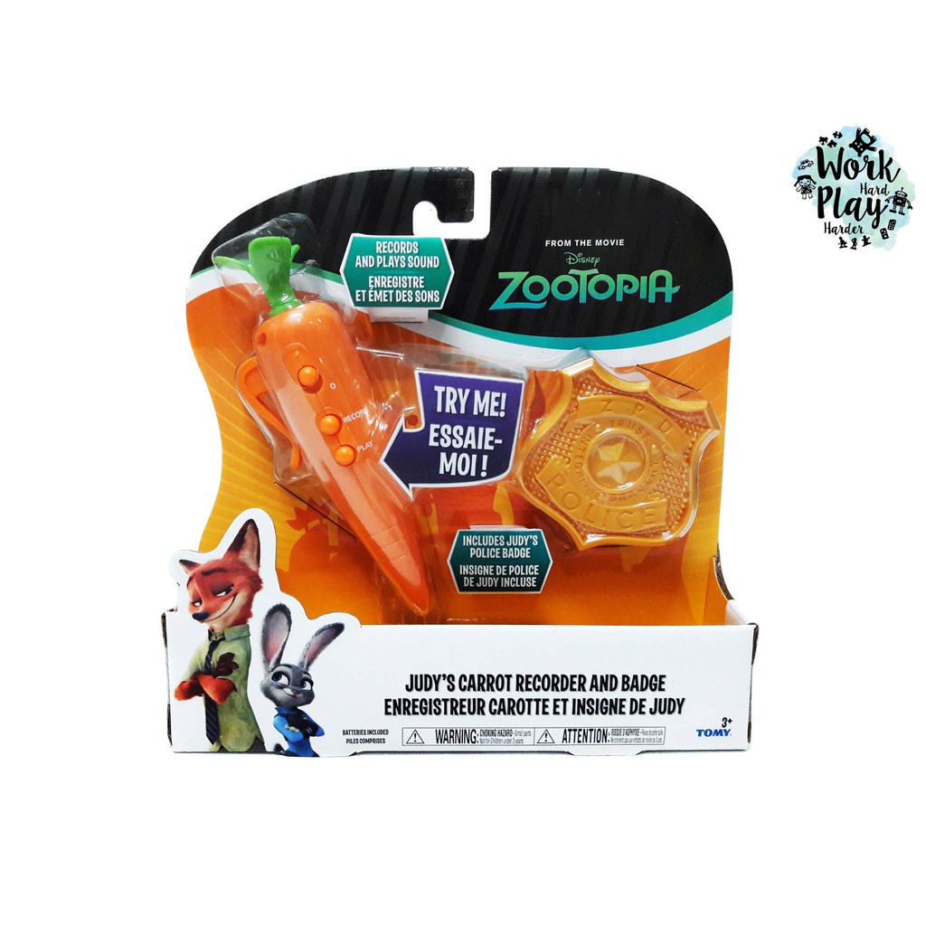 Tomy Zootopia Judy's Carrot Recorder And Badge Pdf Zootopia Judy
