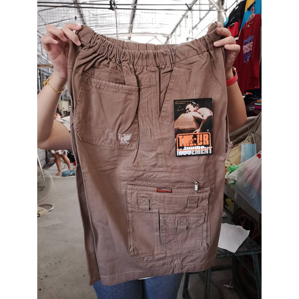 ภาพสินค้ากางเกงขาสั้นคนอ้วน กางเกงเอวยาง​ ไซส์ใหญ่ กางเกงไซส์พิเศษ​ ไซส์จัมโบ้​ ยี่ห้อ​ UR ยูอาร์ ผ้าชิโน ไซส์ 3L จากร้าน vittavatyokrattanasak บน Shopee ภาพที่ 8