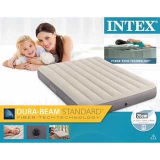 ภาพขนาดย่อของภาพหน้าปกสินค้าINTEX ที่นอนเป่าลม 137x191x25 CM ที่นอน Deluxe Single-High Airbed จากร้าน karahomeshop บน Shopee ภาพที่ 1