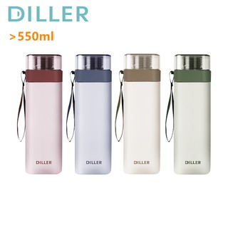 Diller 550ml ขวดน้ําพร้อมหลอดดูด Bpa Free สําหรับเล่นกีฬาและ Outdoors D8646