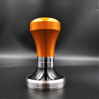 ที่กดผงกาแฟ แทมเปอร์ Tamper ด้ามจับสีเหลืองทอง พื้นเงิน ขนาด 57.5 มิล รหัส 2091