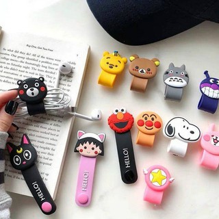 สายหูฟังลายการ์ตูน Earphone Winding Line Charger USB Data Line Rope Cartoon ที่รัดสายหูฟัง ที่รัดสายชาร์จ