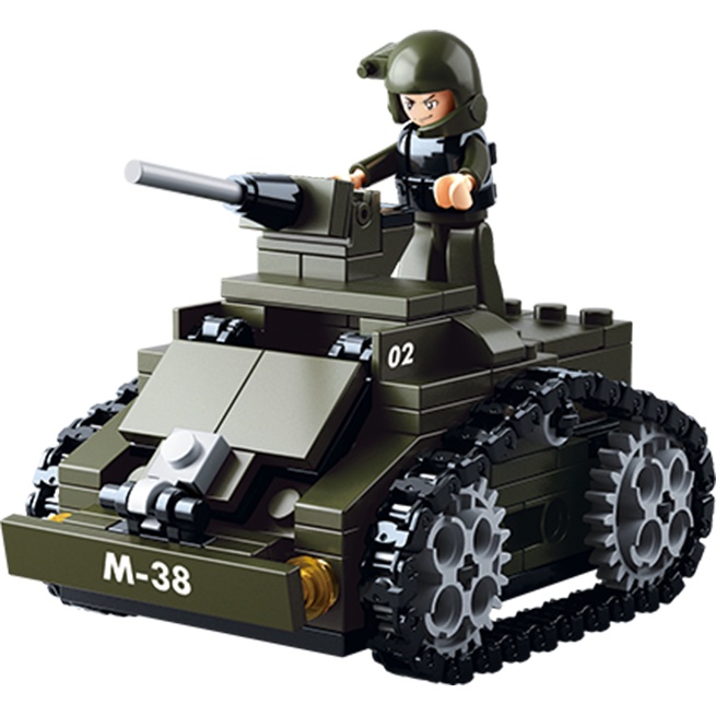 ของเล่นตัวต่อเลโก้ทหาร-รถถังยานเกราะ-sluban-armored-vehicle-army-m38-b0587c