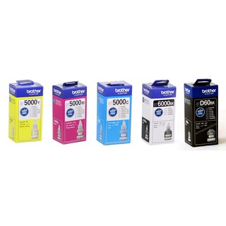 Ink Tank แท้ Brother BT-6000BK , BT-5000C,M,Y dcp-t300 , t500w , t700w , mfc0t800 , bt5000 , bt6000