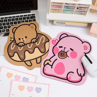 พร้อมส่งส่งจากไทย！แผ่นรองเมาส์ การ์ตูนหมี  น่ารัก mouse pad