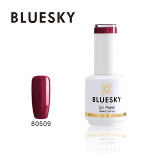 สีเจล Bluesky gel polish 80509 สีแดง