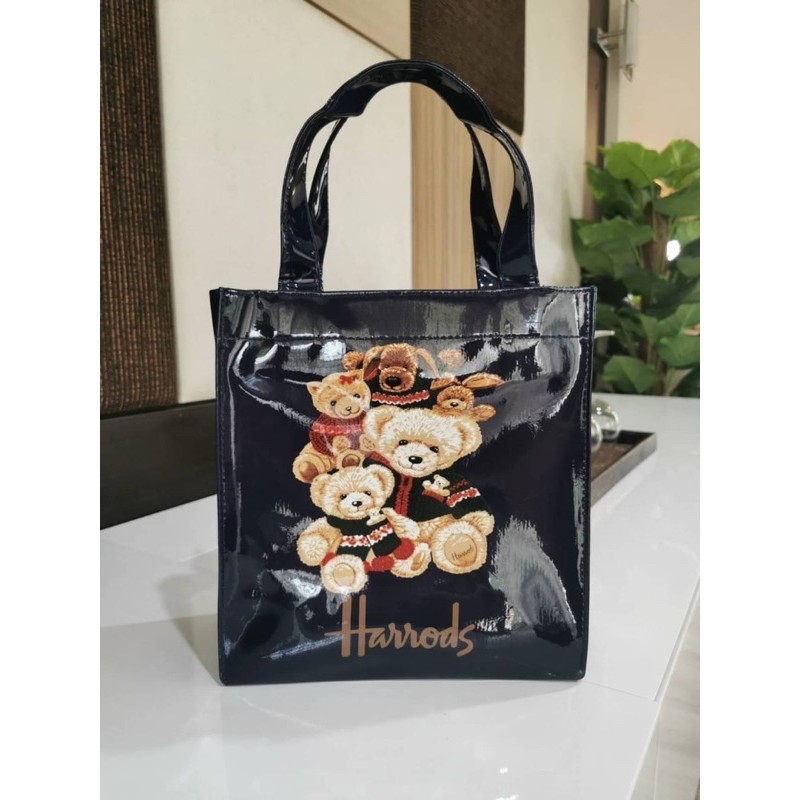 แท้-outlet-new-arrival-harrods-london-top-handle-shopping-bag-กระเป๋า-shopping