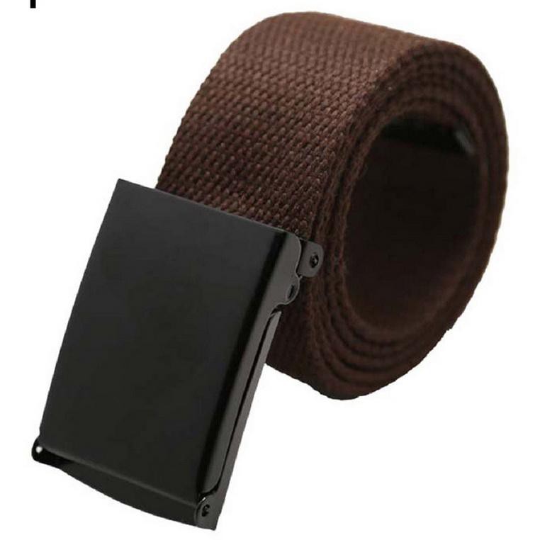 fin-1-เข็มขัดผู้ชาย-เข็มขัดผ้าแคนวาส-mens-canvas-casual-belt-2298-สีน้ำตาล-brown