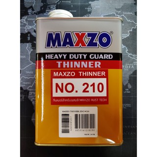 ทินเนอร์ MAXZO NO.210 สำหรับผสมสีทาเหล็กกัลวาไนซ์(Maxzo Rust Tach) ขนาด 1/4”แกลลอน